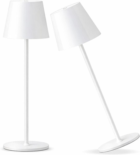 Lampada tavolo bianca - 2x,