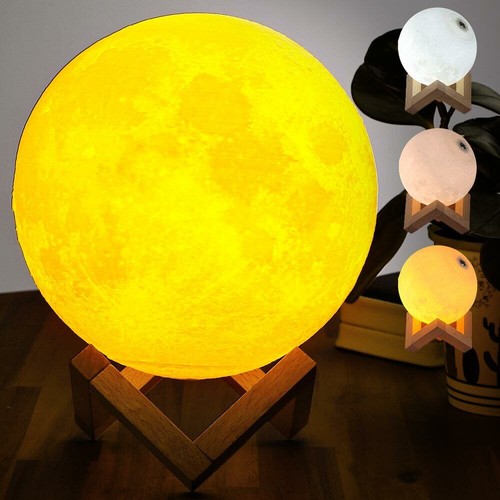Lampada tavolo luna 18cm luce - tavolo,