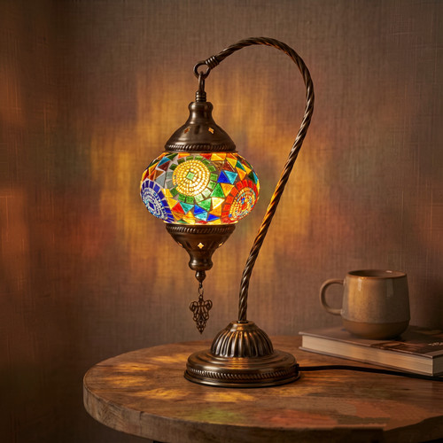 Lampada tavolo mosaico - a,