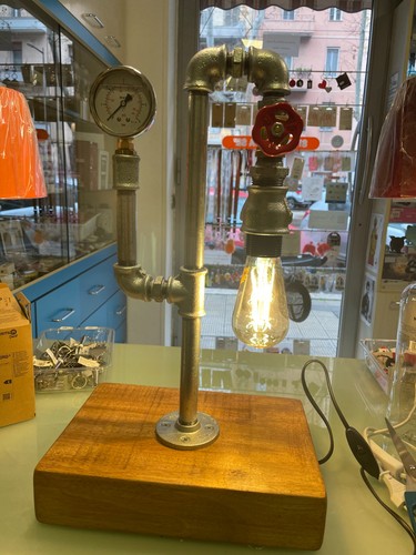 Lampada artigianale steampunk - artigianale,
